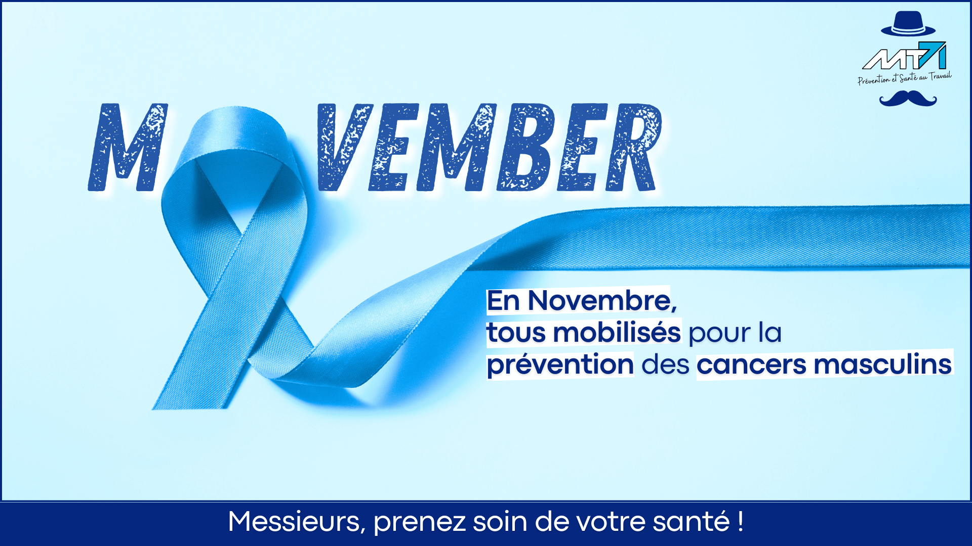 Movember : Un mois pour la prévention et la santé masculine